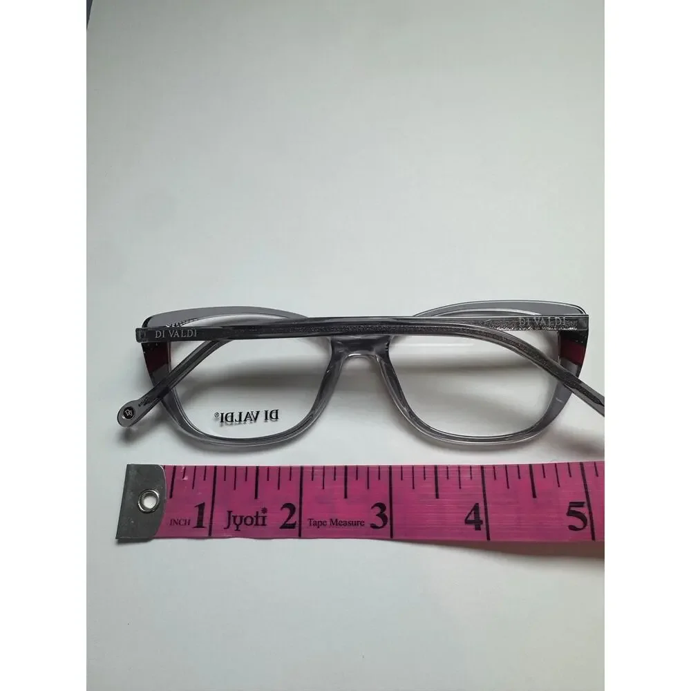 NEW Di Valdi DVO8206 Cat eye gray clear - Eyeglasses frame